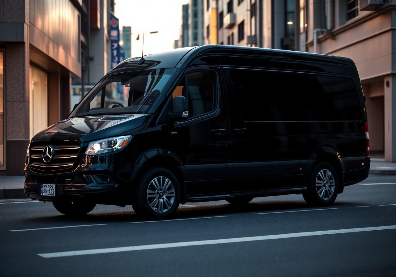Mercedes-Benz V-Class luxury van for airport pickup